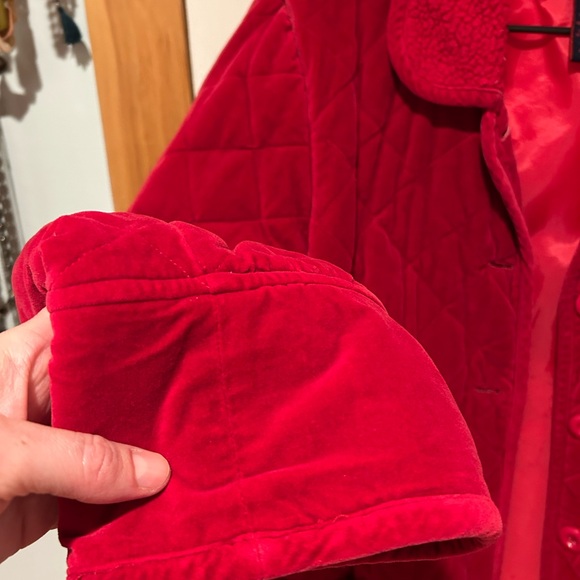 Denim & Co 100% quilted cotton velvet coat. - Picture 7 of 9